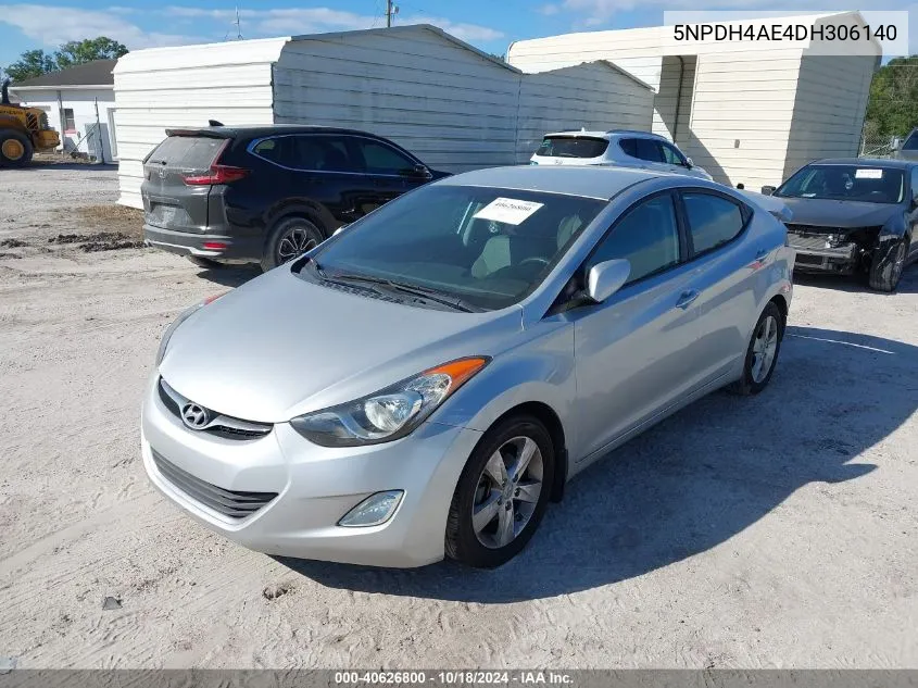 2013 Hyundai Elantra Gls VIN: 5NPDH4AE4DH306140 Lot: 40626800