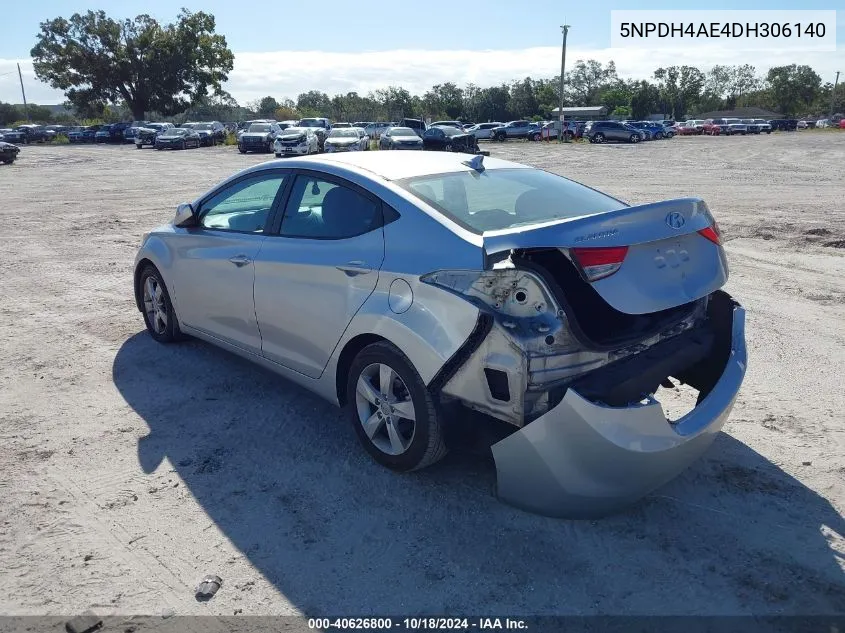 5NPDH4AE4DH306140 2013 Hyundai Elantra Gls