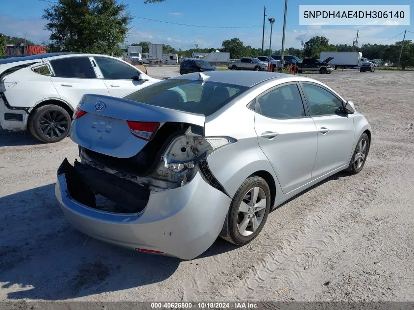 2013 Hyundai Elantra Gls VIN: 5NPDH4AE4DH306140 Lot: 40626800