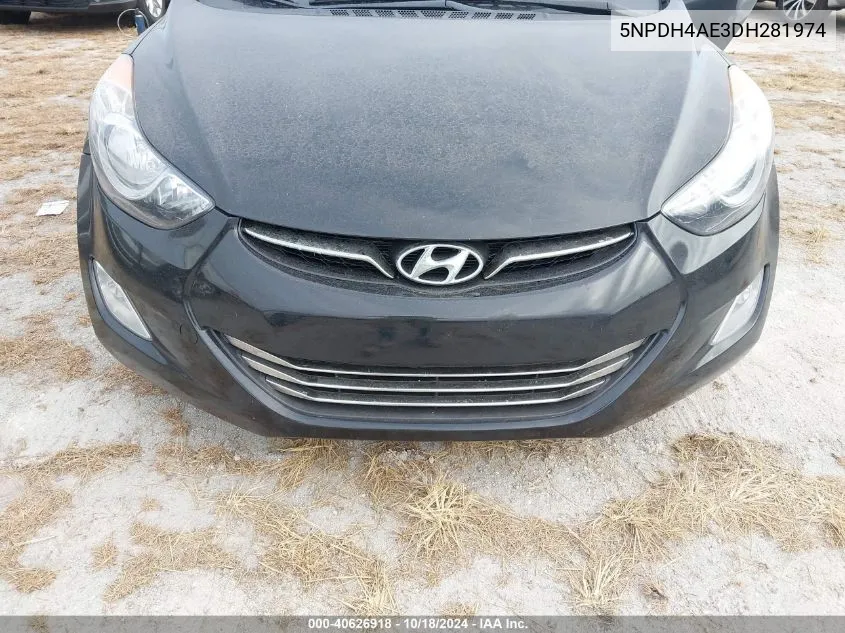 5NPDH4AE3DH281974 2013 Hyundai Elantra Limited