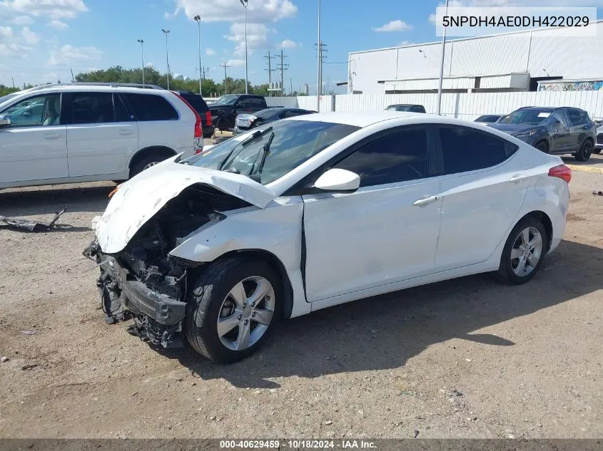 5NPDH4AE0DH422029 2013 Hyundai Elantra Gls