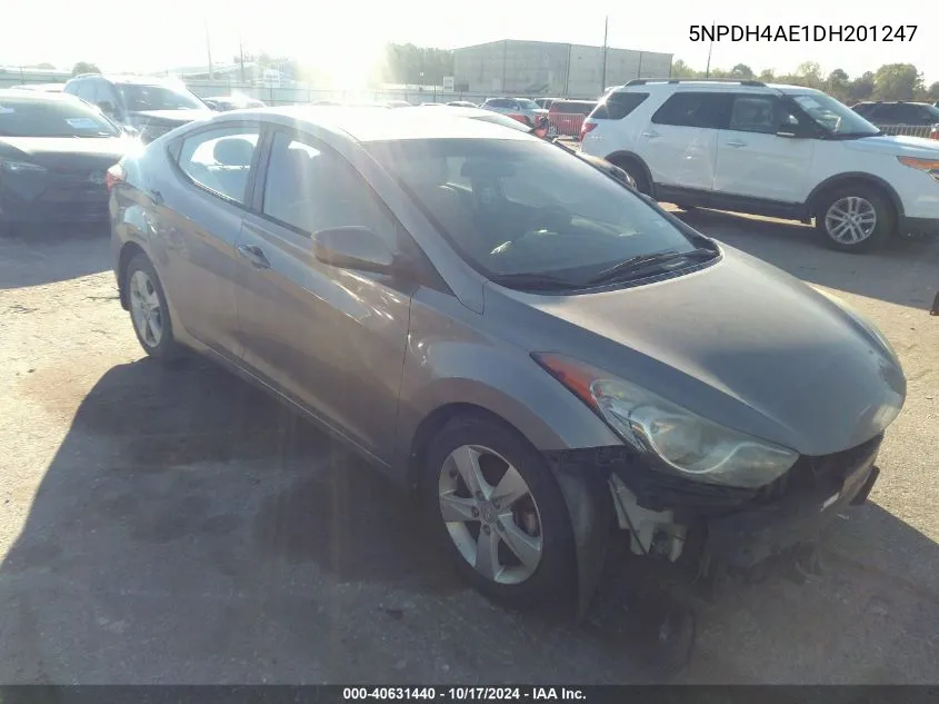 2013 Hyundai Elantra Gls VIN: 5NPDH4AE1DH201247 Lot: 40631440