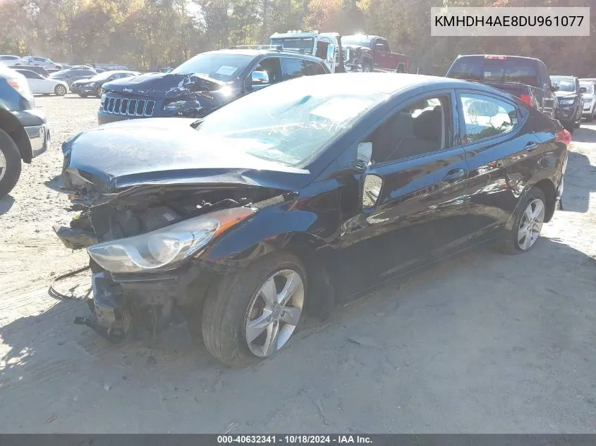 KMHDH4AE8DU961077 2013 Hyundai Elantra Gls