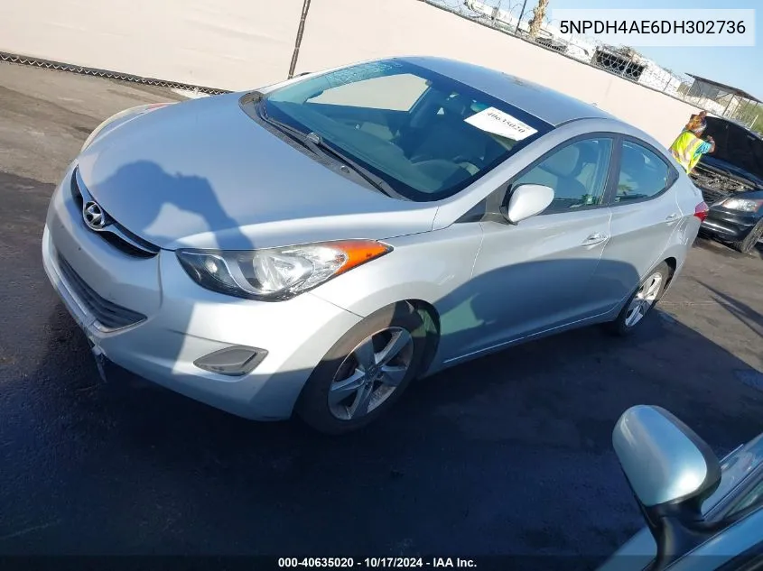 5NPDH4AE6DH302736 2013 Hyundai Elantra Gls/Limited