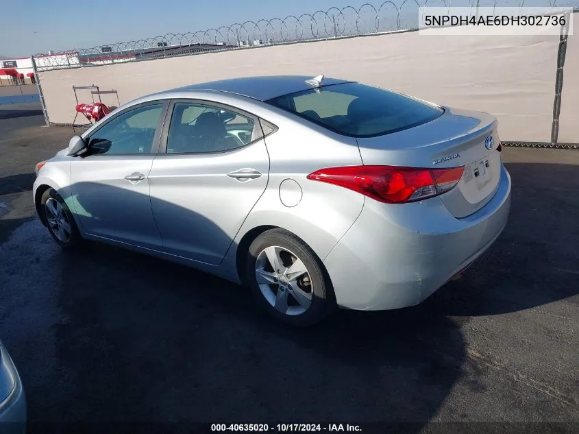 5NPDH4AE6DH302736 2013 Hyundai Elantra Gls/Limited