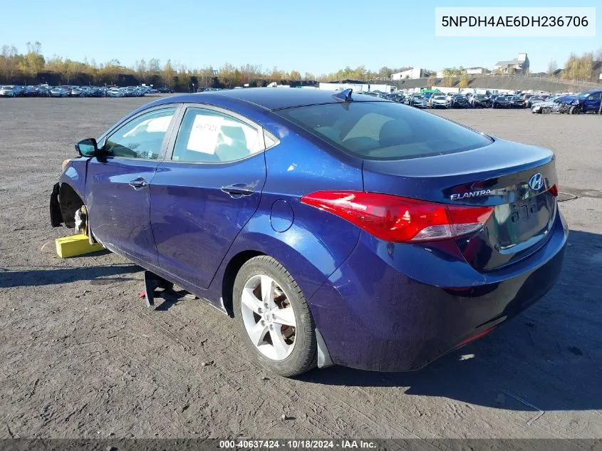 5NPDH4AE6DH236706 2013 Hyundai Elantra Gls