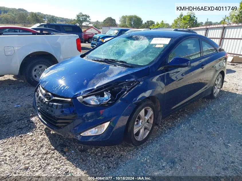 KMHDH6AEXD4011749 2013 Hyundai Elantra Gs/Se