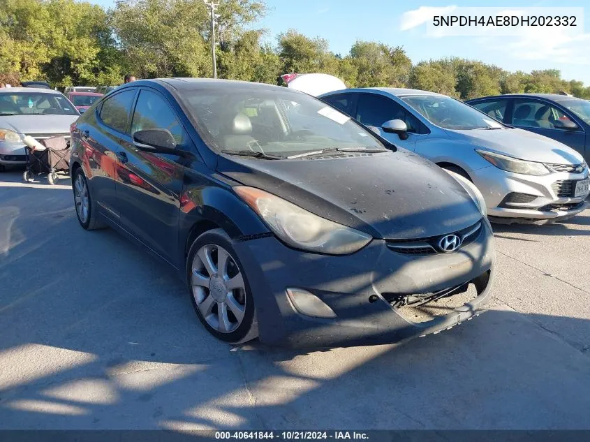 5NPDH4AE8DH202332 2013 Hyundai Elantra Limited