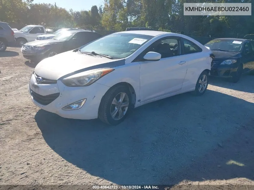 2013 Hyundai Elantra Gs VIN: KMHDH6AE8DU022460 Lot: 40642723