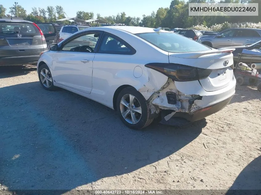 2013 Hyundai Elantra Gs VIN: KMHDH6AE8DU022460 Lot: 40642723