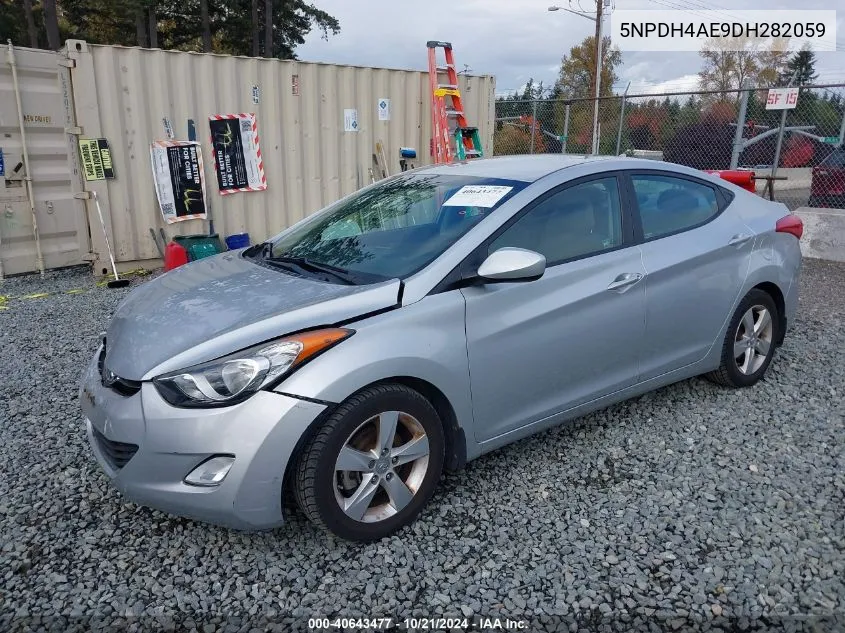 2013 Hyundai Elantra Gls/Limited VIN: 5NPDH4AE9DH282059 Lot: 40643477