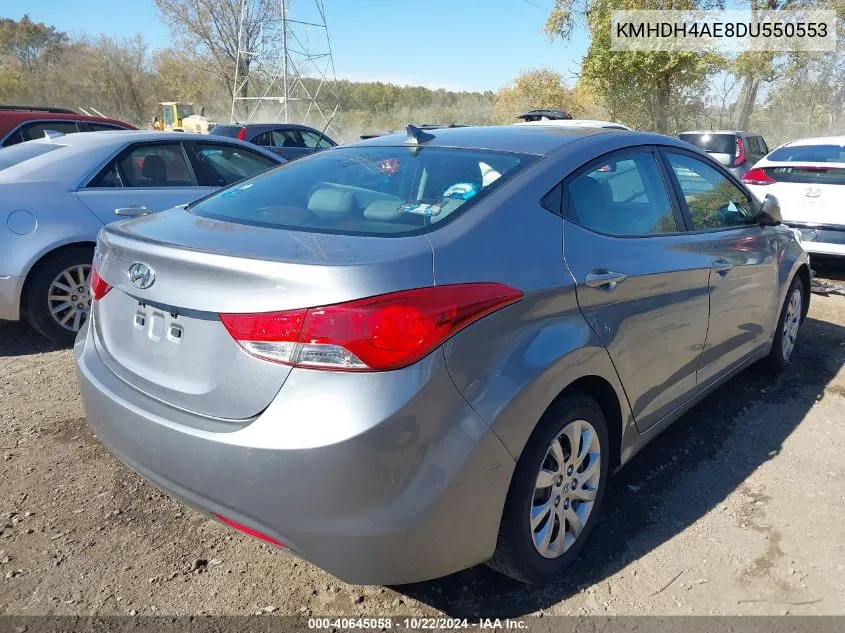 2013 Hyundai Elantra Gls VIN: KMHDH4AE8DU550553 Lot: 40645058