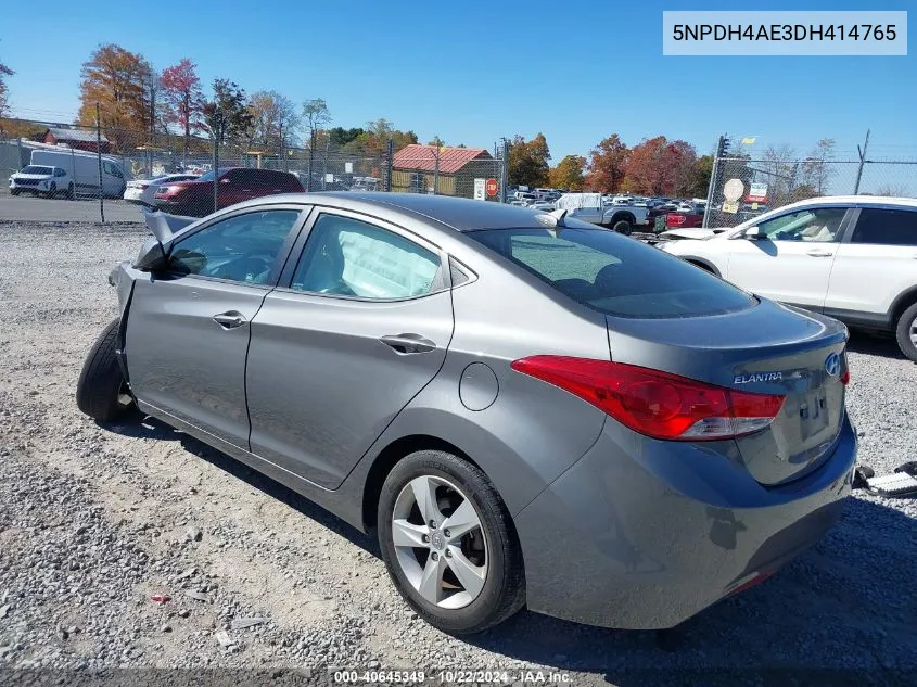 5NPDH4AE3DH414765 2013 Hyundai Elantra Gls