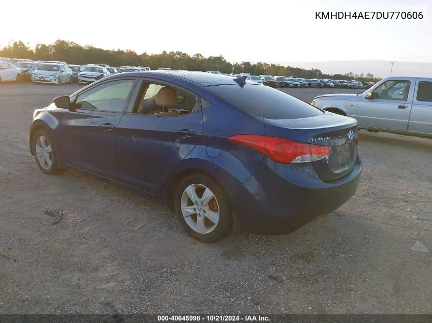 KMHDH4AE7DU770606 2013 Hyundai Elantra Gls/Limited