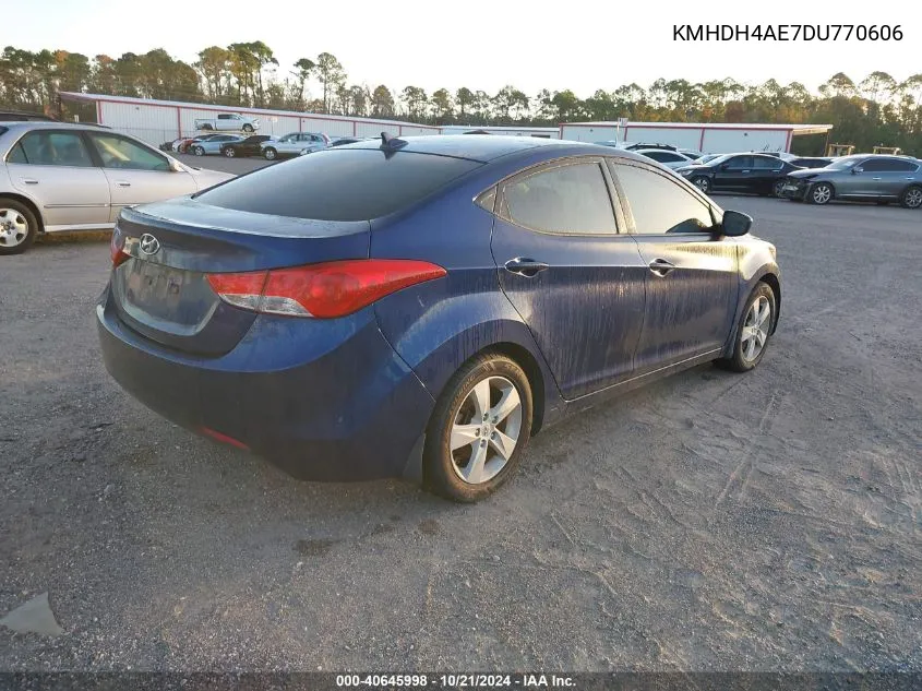 KMHDH4AE7DU770606 2013 Hyundai Elantra Gls/Limited