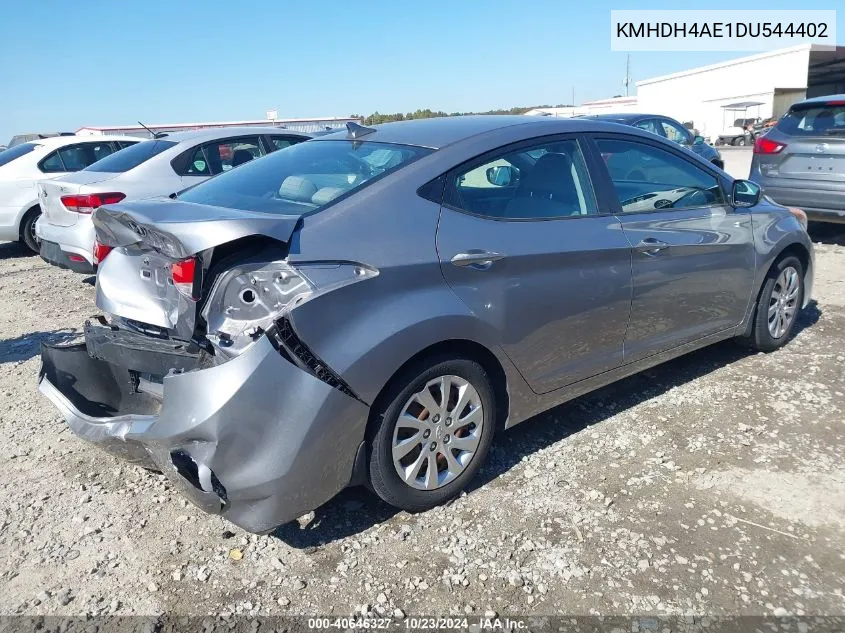 2013 Hyundai Elantra Gls VIN: KMHDH4AE1DU544402 Lot: 40646327