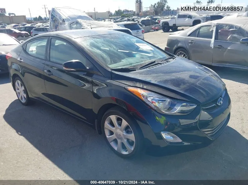 KMHDH4AE0DU698857 2013 Hyundai Elantra Limited