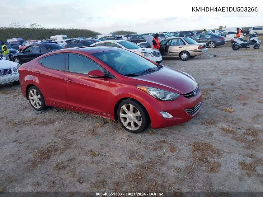 2013 Hyundai Elantra Gls/Limited VIN: KMHDH4AE1DU503266 Lot: 40651393