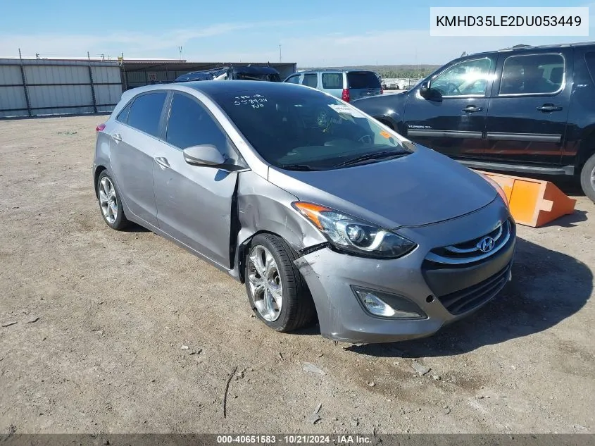 2013 Hyundai Elantra Gt Base W/Blue VIN: KMHD35LE2DU053449 Lot: 40651583