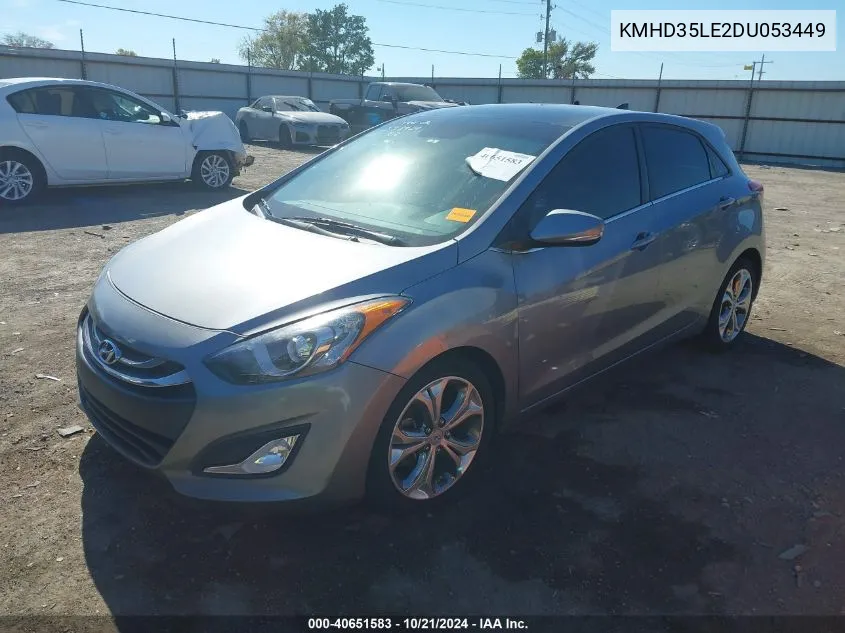 2013 Hyundai Elantra Gt Base W/Blue VIN: KMHD35LE2DU053449 Lot: 40651583