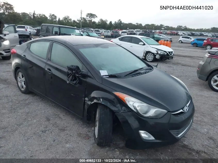 2013 Hyundai Elantra Gls VIN: 5NPDH4AE0DH441020 Lot: 40652133