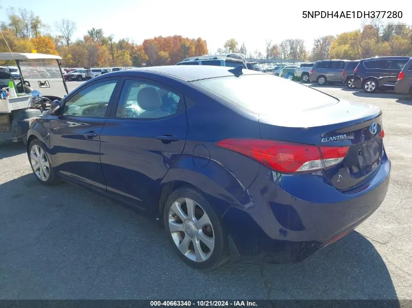 2013 Hyundai Elantra Limited VIN: 5NPDH4AE1DH377280 Lot: 40663340