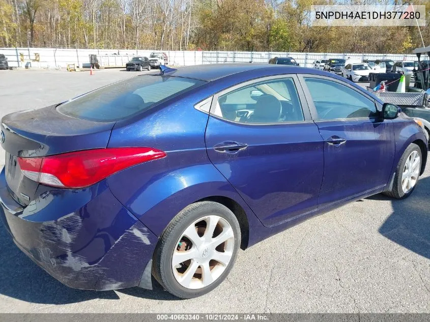 5NPDH4AE1DH377280 2013 Hyundai Elantra Limited