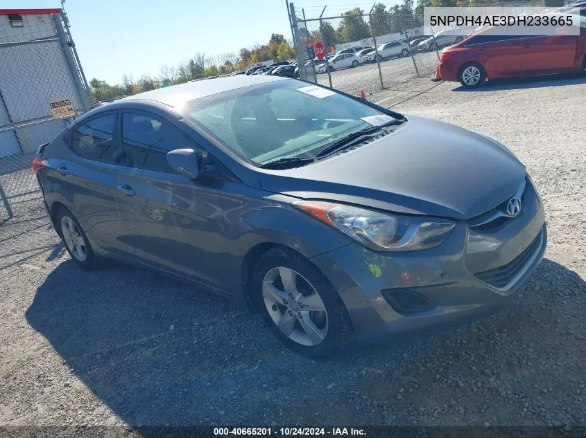 2013 Hyundai Elantra Gls/Limited VIN: 5NPDH4AE3DH233665 Lot: 40665201