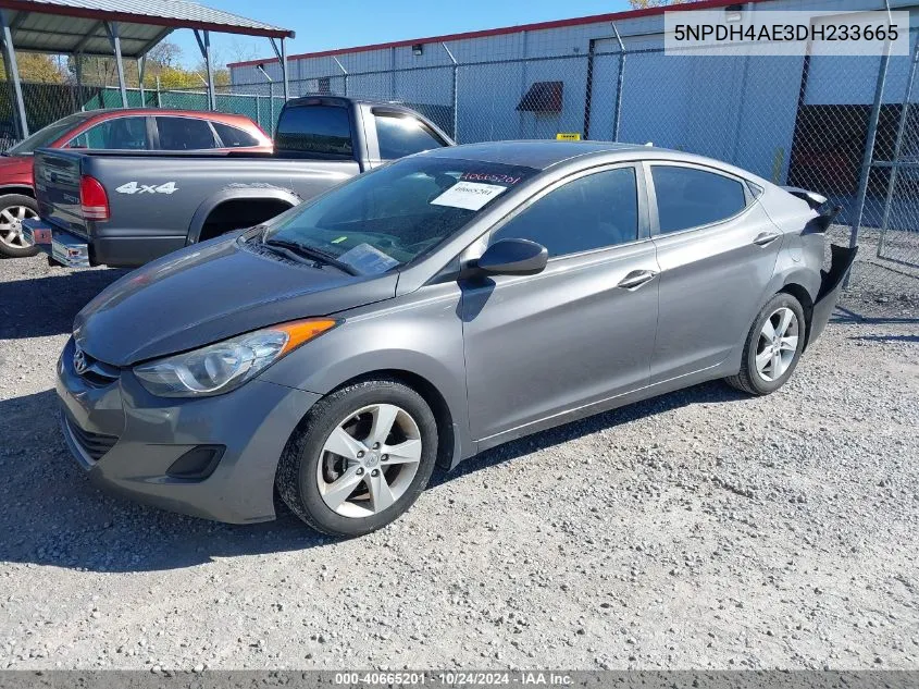 2013 Hyundai Elantra Gls/Limited VIN: 5NPDH4AE3DH233665 Lot: 40665201