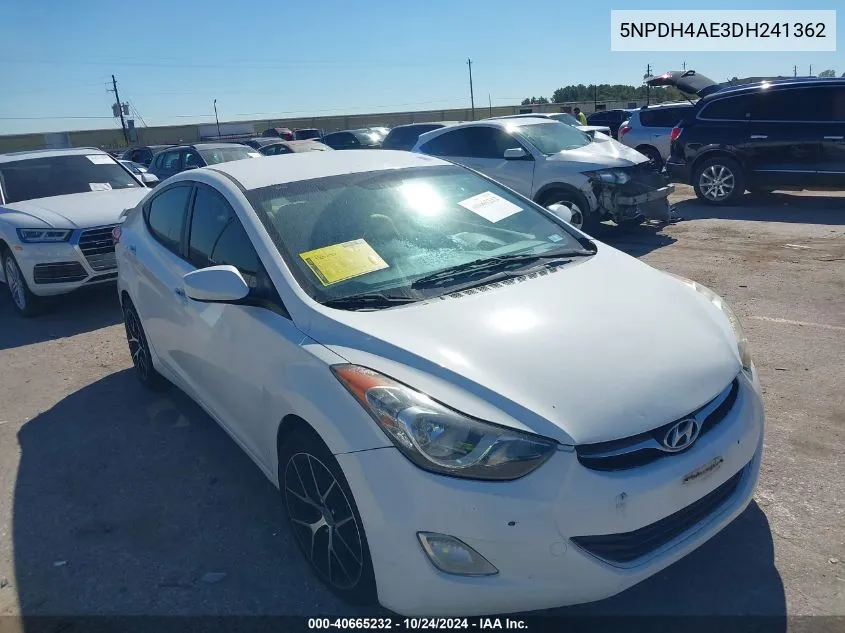 2013 Hyundai Elantra Gls/Limited VIN: 5NPDH4AE3DH241362 Lot: 40665232