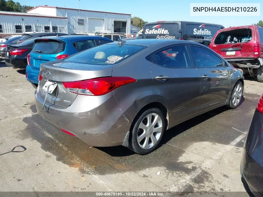 2013 Hyundai Elantra Limited VIN: 5NPDH4AE5DH210226 Lot: 40670195