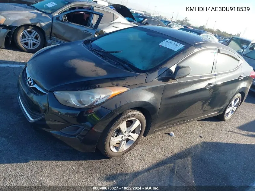 KMHDH4AE3DU918539 2013 Hyundai Elantra Gls