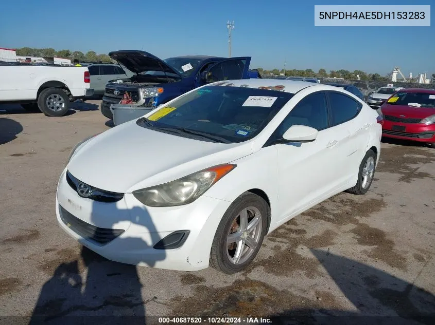 2013 Hyundai Elantra Gls VIN: 5NPDH4AE5DH153283 Lot: 40687520