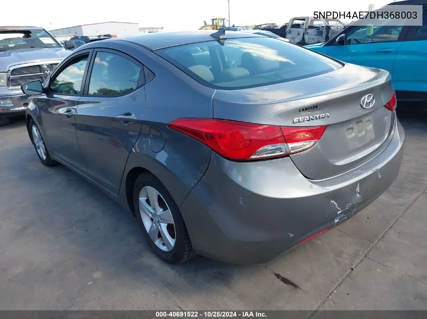 2013 Hyundai Elantra Gls VIN: 5NPDH4AE7DH368003 Lot: 40691522