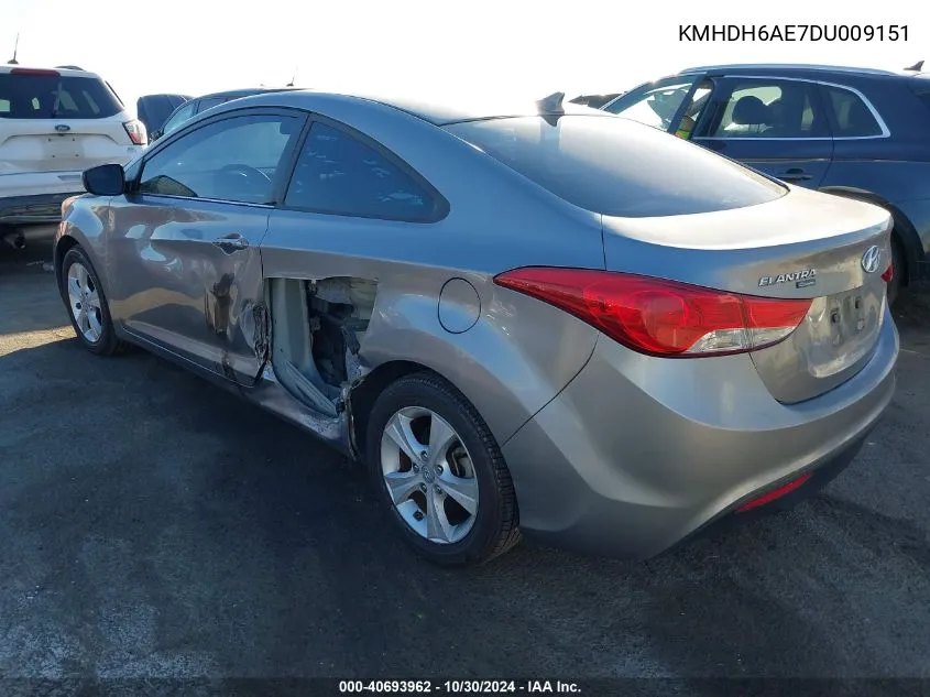 2013 Hyundai Elantra Gs VIN: KMHDH6AE7DU009151 Lot: 40693962