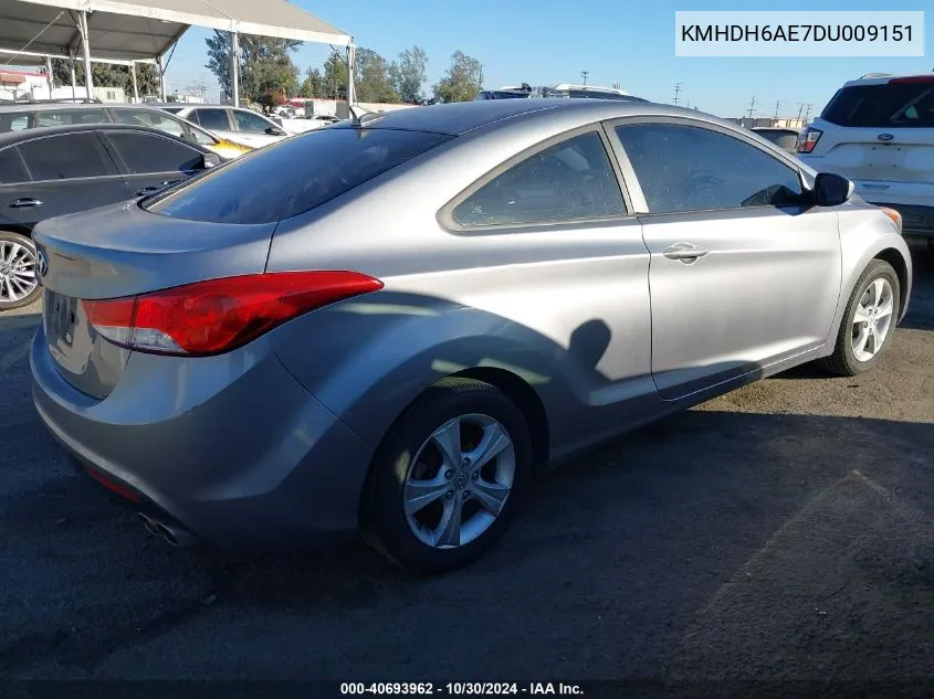 2013 Hyundai Elantra Gs VIN: KMHDH6AE7DU009151 Lot: 40693962