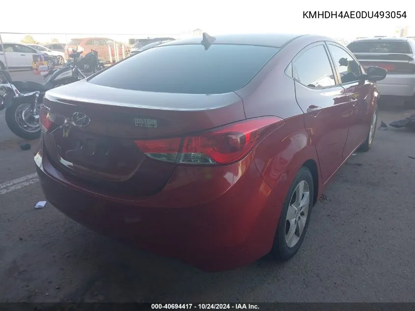 2013 Hyundai Elantra Gls VIN: KMHDH4AE0DU493054 Lot: 40694417