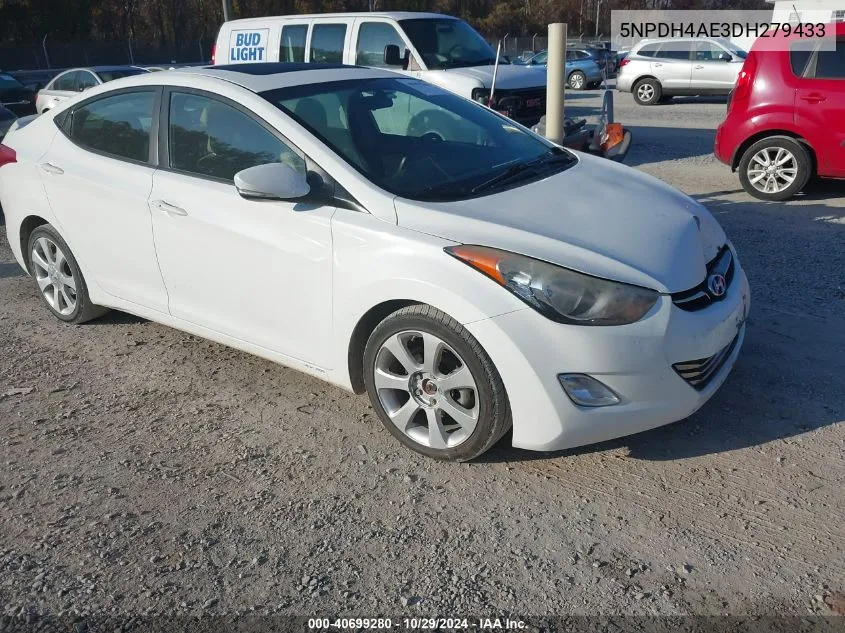 2013 Hyundai Elantra Limited VIN: 5NPDH4AE3DH279433 Lot: 40699280