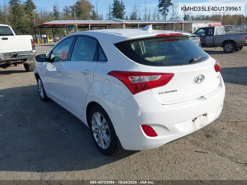 2013 Hyundai Elantra Gt VIN: KMHD35LE4DU139961 Lot: 40703094