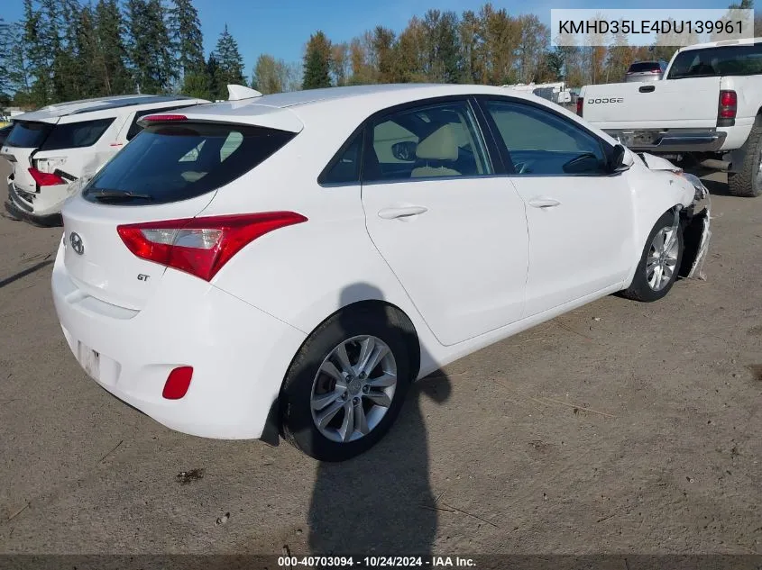 2013 Hyundai Elantra Gt VIN: KMHD35LE4DU139961 Lot: 40703094