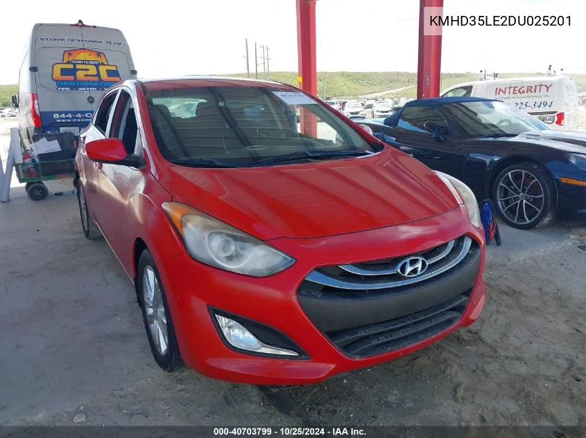 2013 Hyundai Elantra Gt VIN: KMHD35LE2DU025201 Lot: 40703799