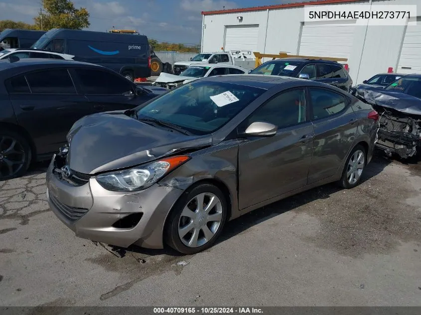 2013 Hyundai Elantra Limited VIN: 5NPDH4AE4DH273771 Lot: 40709165