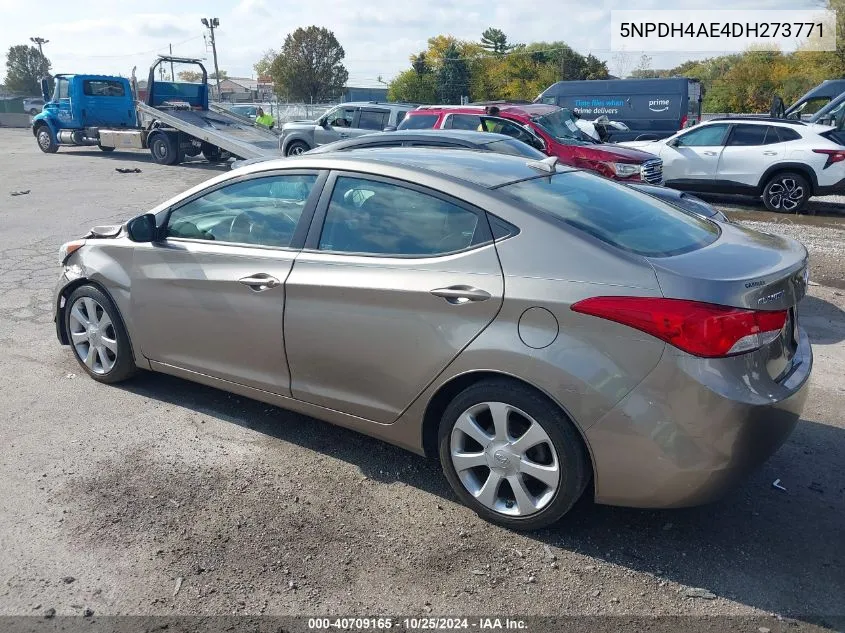 2013 Hyundai Elantra Limited VIN: 5NPDH4AE4DH273771 Lot: 40709165