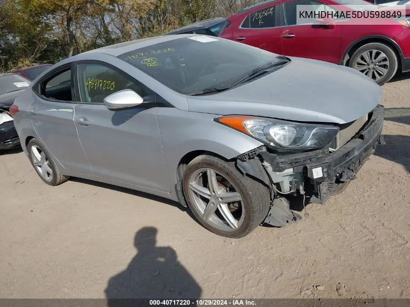 KMHDH4AE5DU598849 2013 Hyundai Elantra Limited