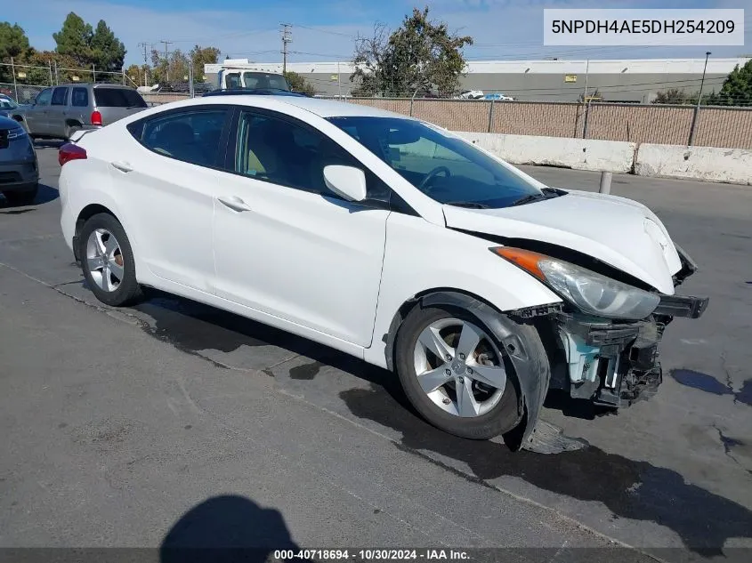 2013 Hyundai Elantra Gls VIN: 5NPDH4AE5DH254209 Lot: 40718694