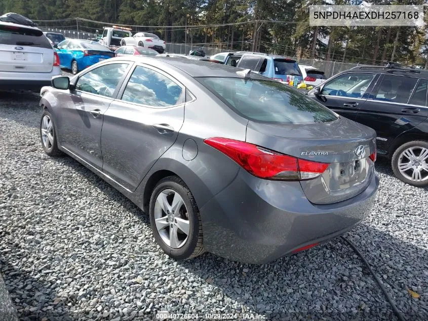 5NPDH4AEXDH257168 2013 Hyundai Elantra Gls