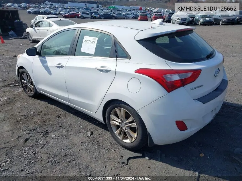 2013 Hyundai Elantra Gt VIN: KMHD35LE1DU125662 Lot: 40771399