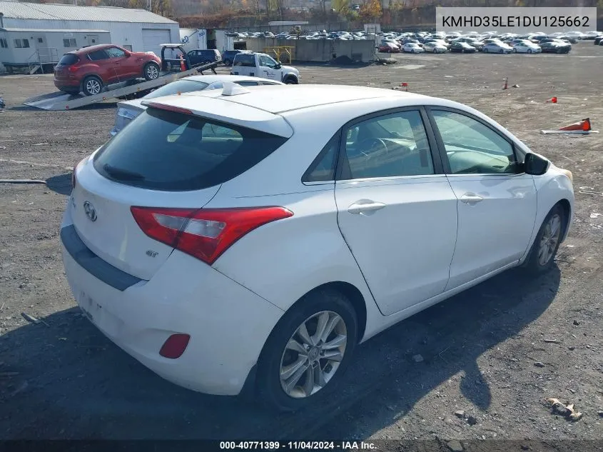 2013 Hyundai Elantra Gt VIN: KMHD35LE1DU125662 Lot: 40771399