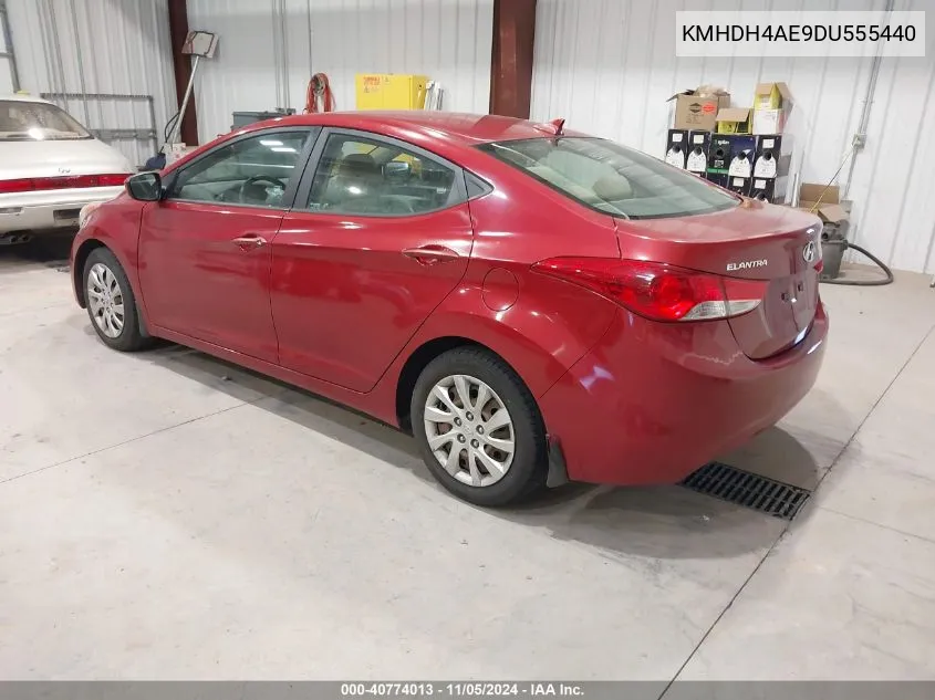 2013 Hyundai Elantra Gls VIN: KMHDH4AE9DU555440 Lot: 40774013