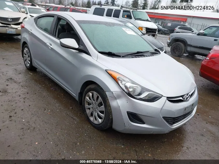 2013 Hyundai Elantra Gls VIN: 5NPDH4AE0DH224826 Lot: 40775343